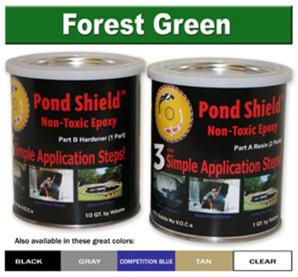 Pond Shield Forest Green Epoxy Sealer 1.5 Quart Kit-3037